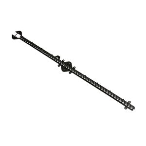 DEVI Montagesteg 1m Rasterabstand 10mm Kunsstoff schwarz