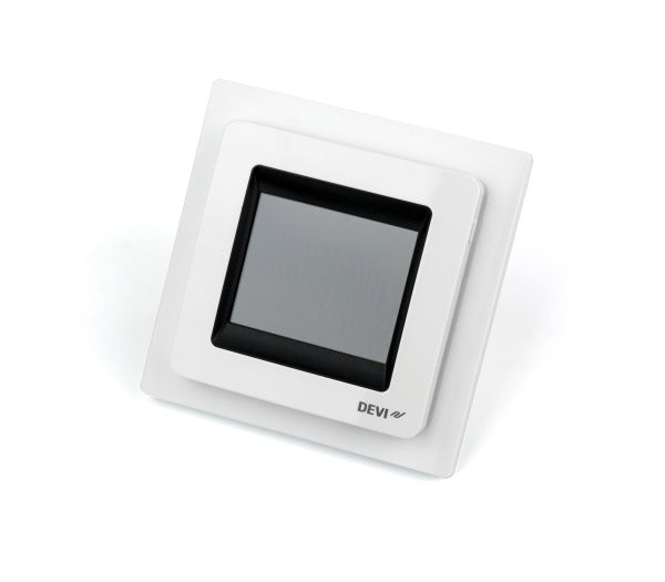 DEVI Uhren-Thermostat DEVIreg Touch reinweiß TouchDisplay