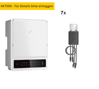 GoodWe + BRC Solar GW6.5KN-ET PLUS 16 A +7x Power Optimizer M500 570W
Dreiphasiger Hybridwechselrichter mit DC-Schalter