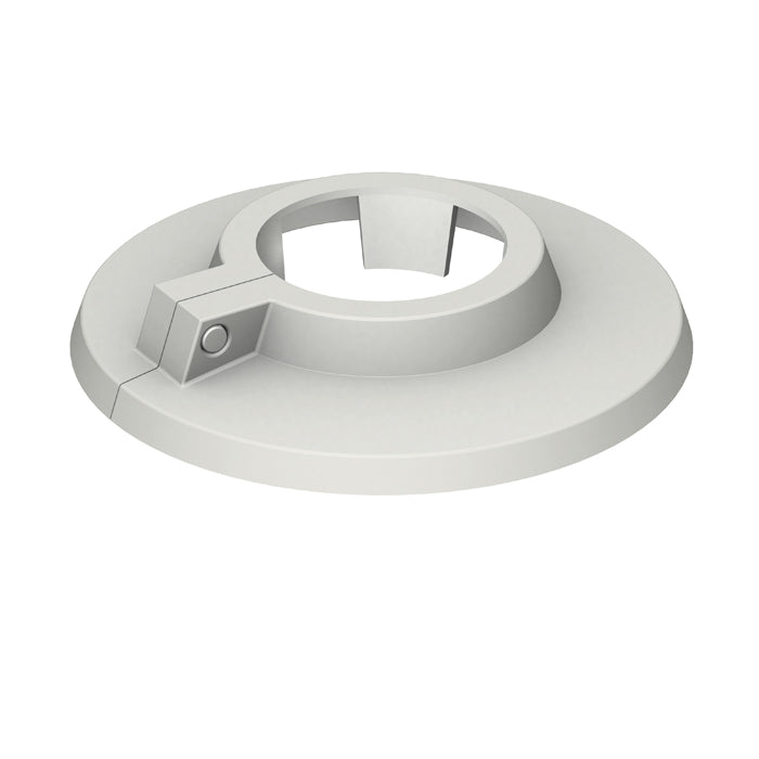 FL Rosette RK 1/2"-22, pastellgrau Klemmrosetten, Polypropylen