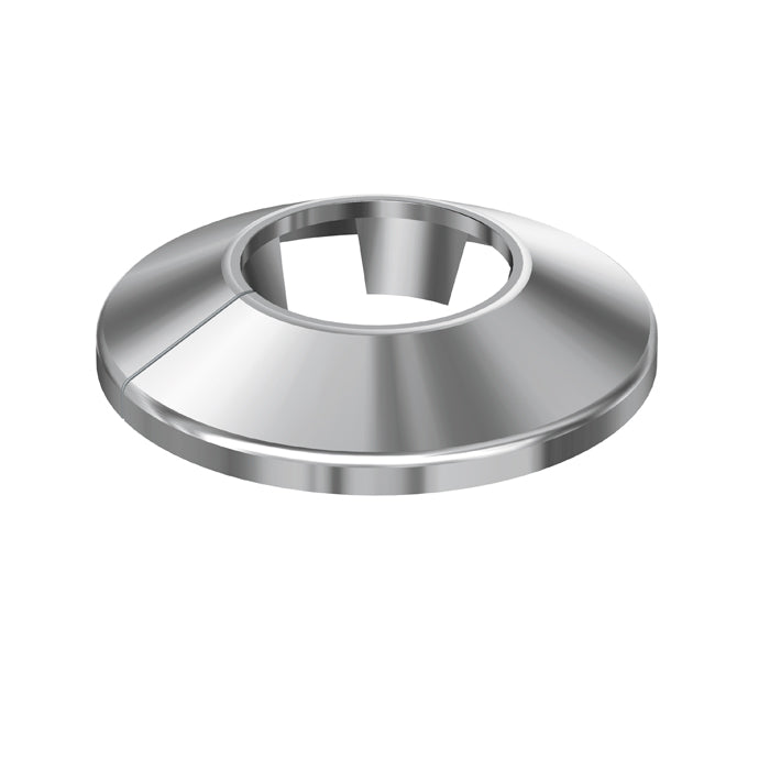 FL Rosette RVC 3/8"-18, Chrom Klemmrosetten, Kunststoff