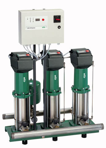 Wilo Mehrpumpenanlage Comfort-N-Vario COR-2 MVISE 404/VR,Rp2/Rp2,1.1kW