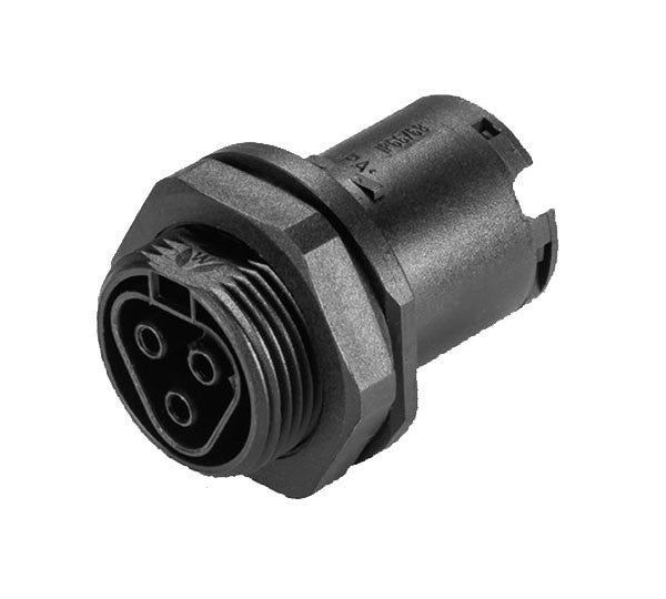 Solarics_WIELAND Steckverbinder RTS20 GERÄTEANSCHLUSSBUCHSE, 3-POLIG 250V, 20A, FÜR EINBAU IN GEHÄUSE/BLENDE