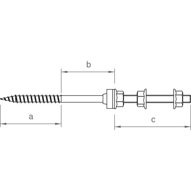 novotegra Stockschrauben-Set HP M12 300 mm