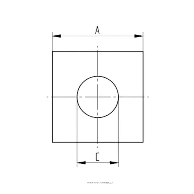 novotegra Scheibe 30x30x3 D13,0 A2