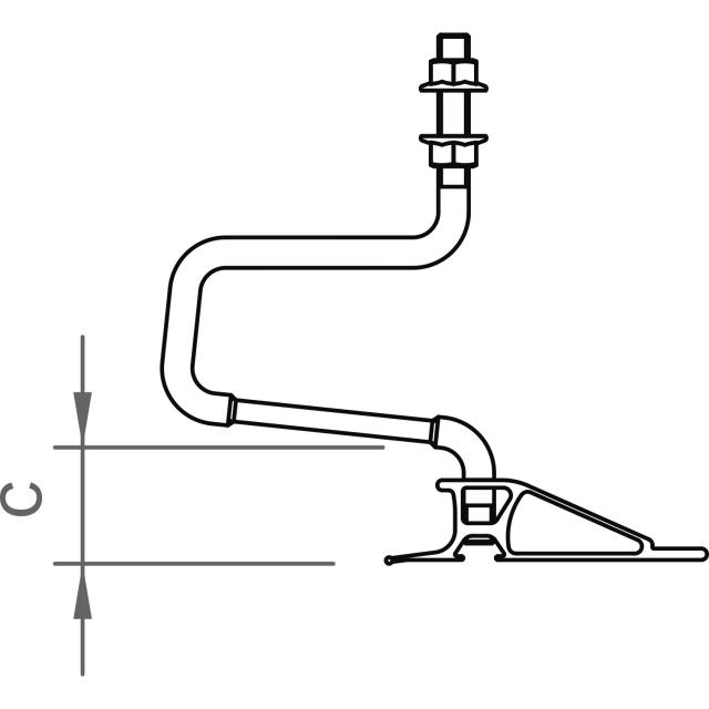novotegra Doppel-Dachhaken-Set ZD 30 M12