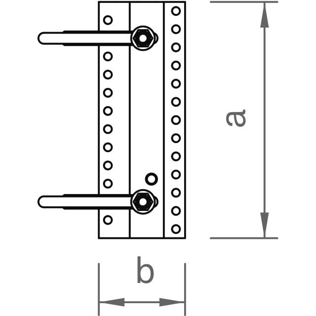 novotegra Doppel-Dachhaken-Set BS 30 M12