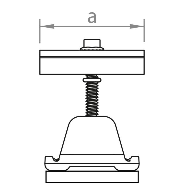 novotegra Mittelklemme 43-52 Set C sw