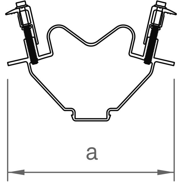 novotegra Modulbefestiger-Set hinten O-W 28-33 mm