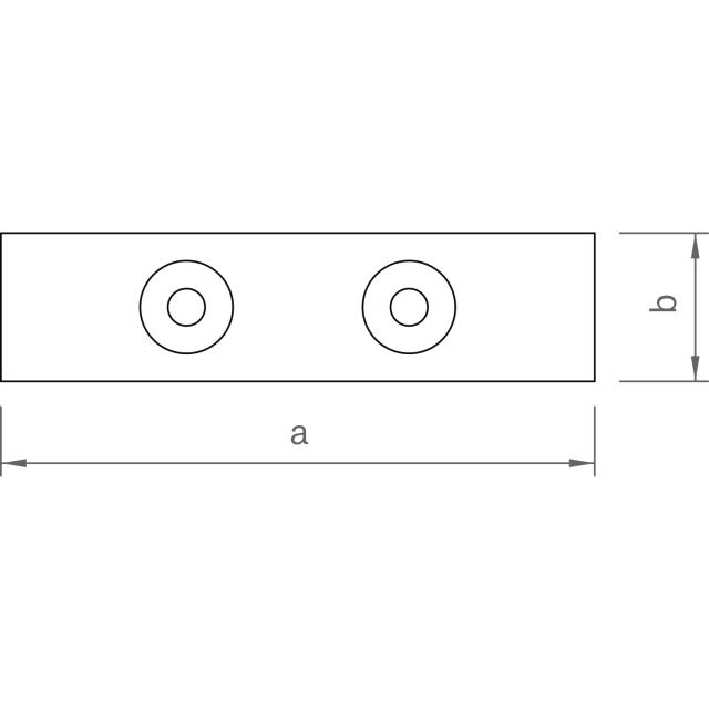 novotegra Adapterblech-Set 80 x 20 x 8 mm