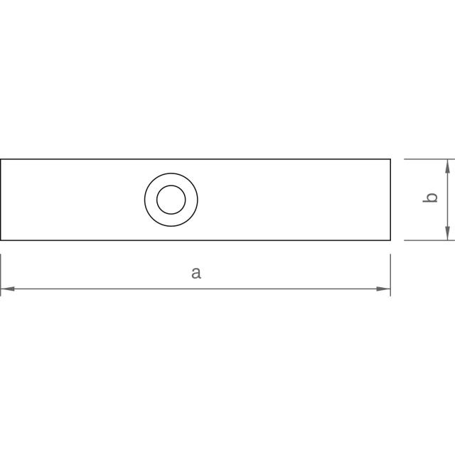 novotegra Adapterblech-Set 96 x 20 x 3 mm