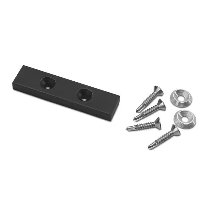 novotegra Adapterblech-Set 80 x 20 x 8 mm sw