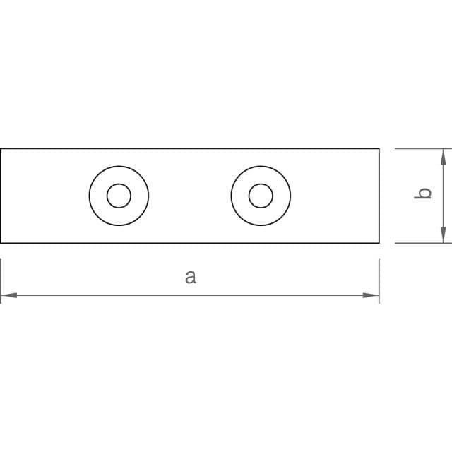 novotegra Adapterblech-Set 80 x 20 x 8 mm sw