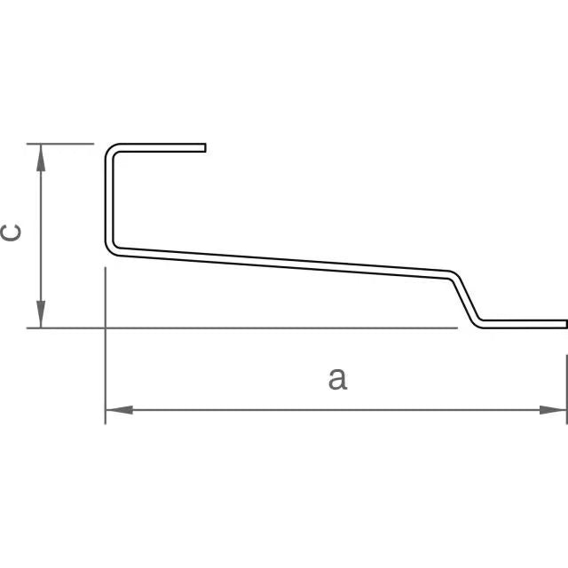 novotegra Dachhaken-Set BS C-Form V2A mit Blech