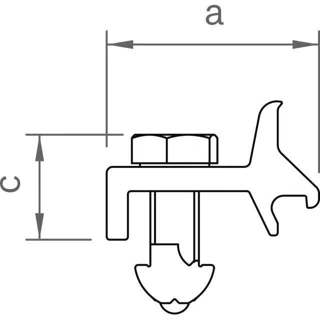 novotegra Kreuzschienenverbinder-Set N 30 mm M8