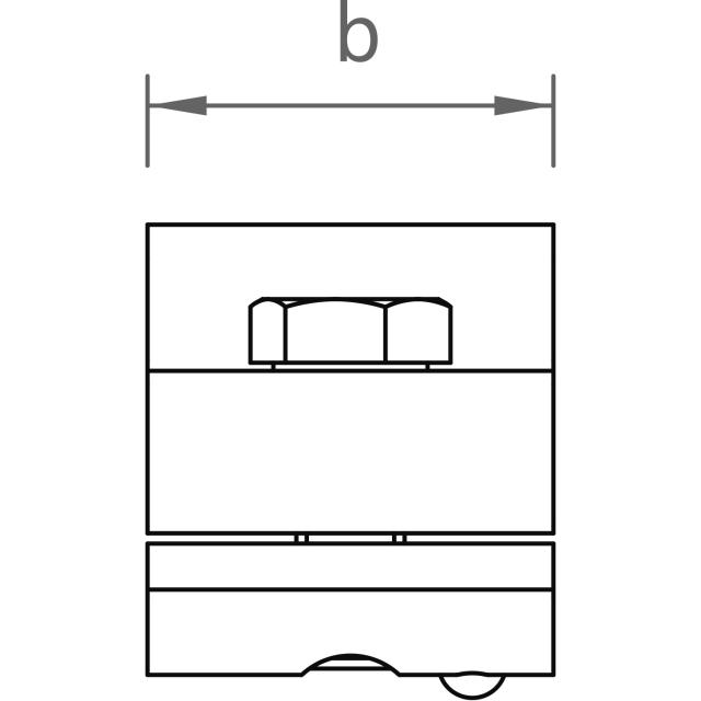 novotegra Kreuzschienenverbinder-Set N 30 mm M8