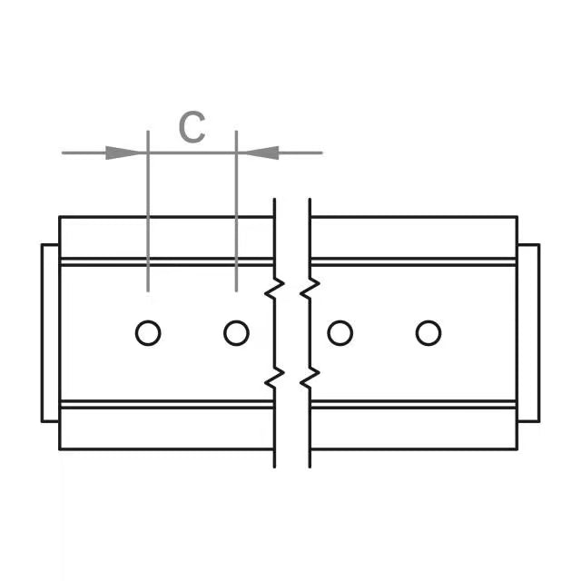 novotegra Kurzprofil C24 mit EPDM 125mm