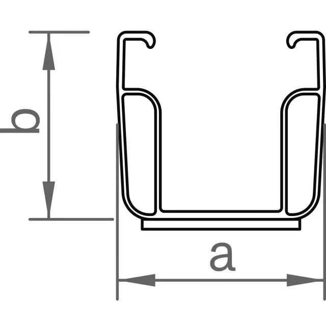 novotegra Kurzprofil C47 mit EPDM 385mm