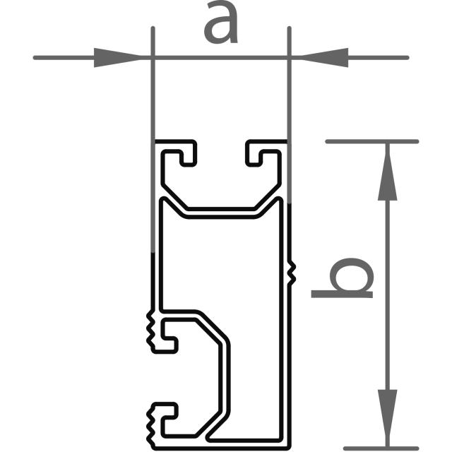 novotegra N-Schiene Eco 22 x 50 5,40m