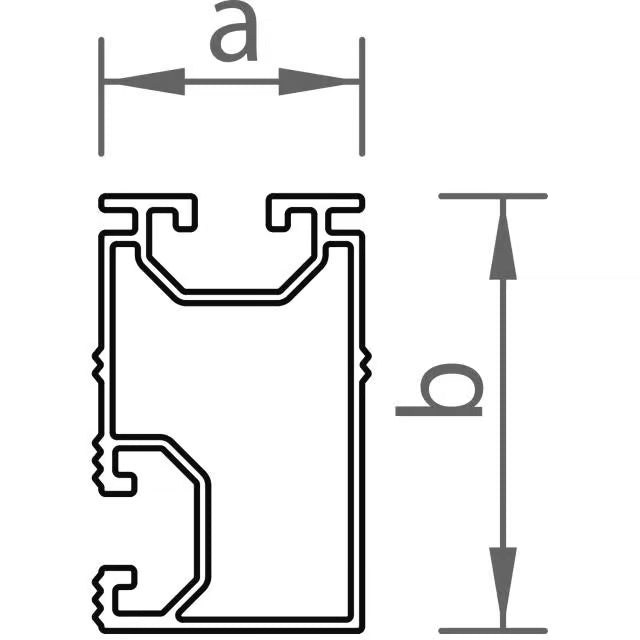 novotegra N-Schiene Standard 30 x 50 5,40m