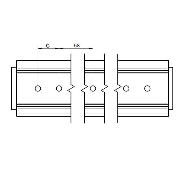 novotegra Kurzprofil C71 mit EPDM 200mm