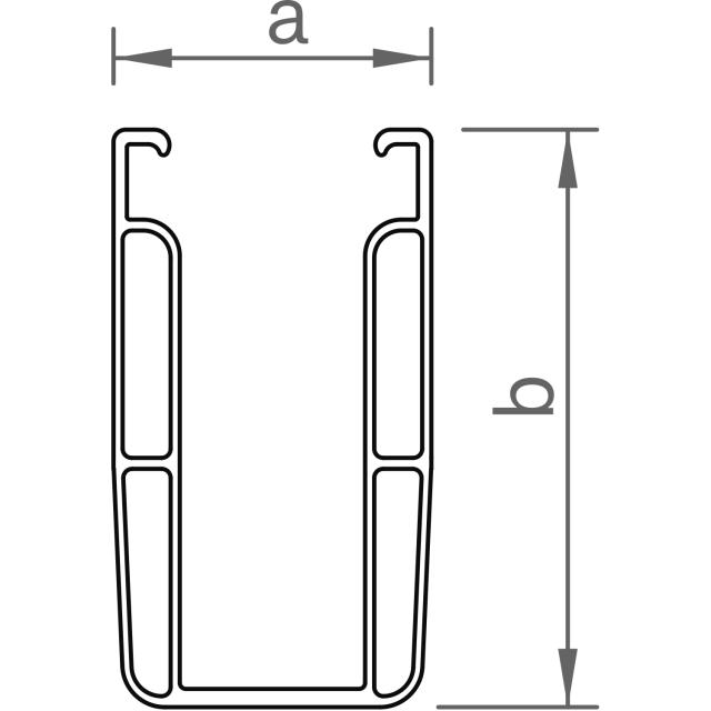 novotegra Kurzprofil C71 mit EPDM 385mm