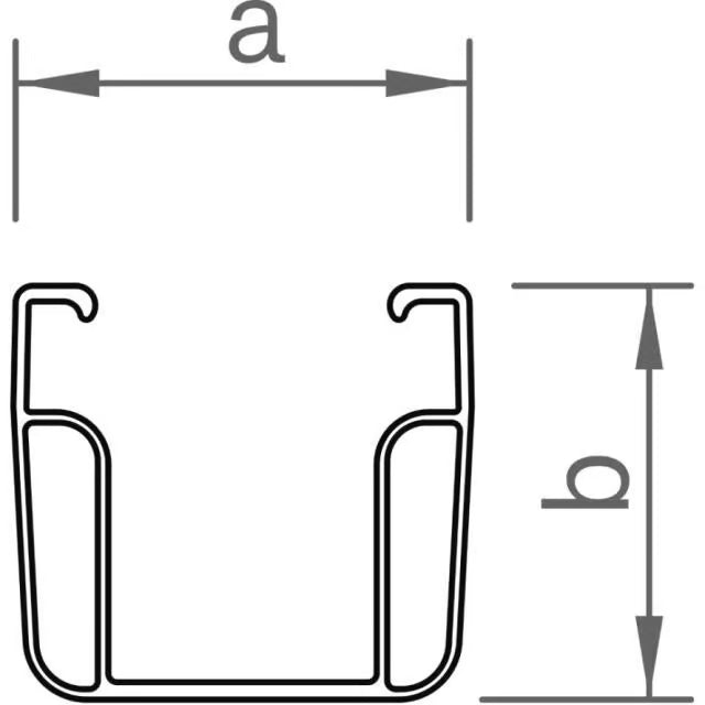 novotegra C-Schiene 47-2 3,60m