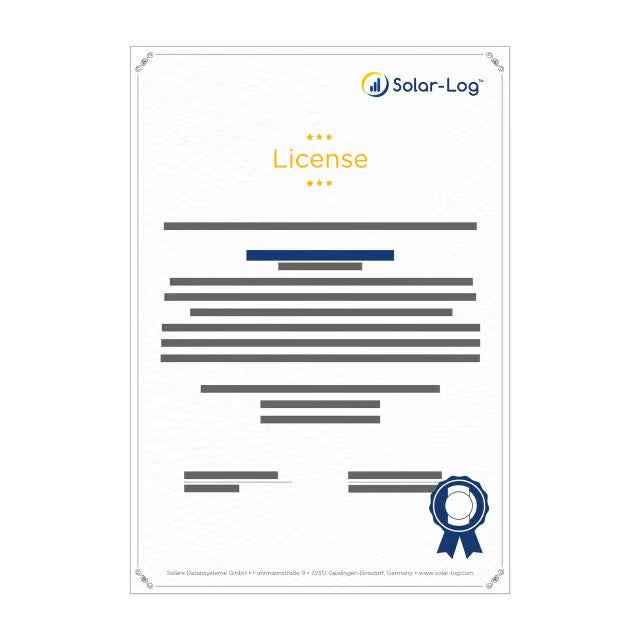 Solar-Log 50 Öffnungslizenz auf 30 kWp