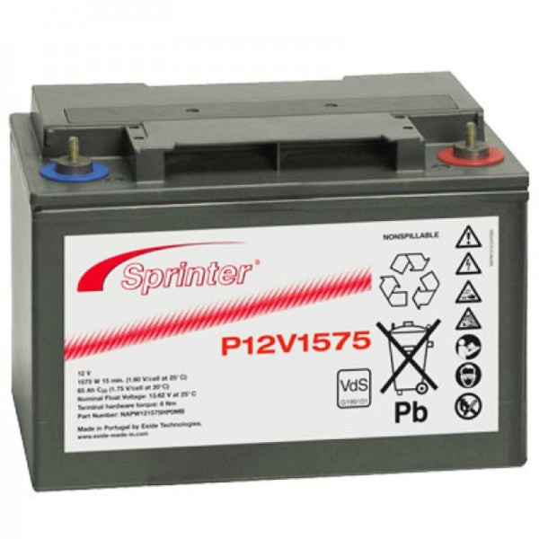 Exide Sprinter P12V1575 - 12 V 61 Ah Industriebatterie