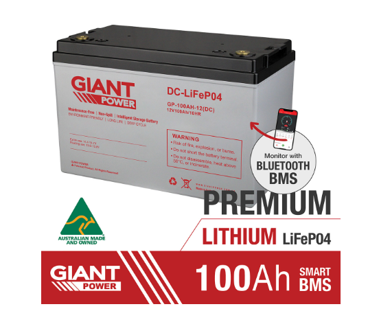 Giant Power Australia Pty Ltd - Speicher - 100AH 12V Lithium Battery 100AH 12V Lithium Battery - Art. 25837