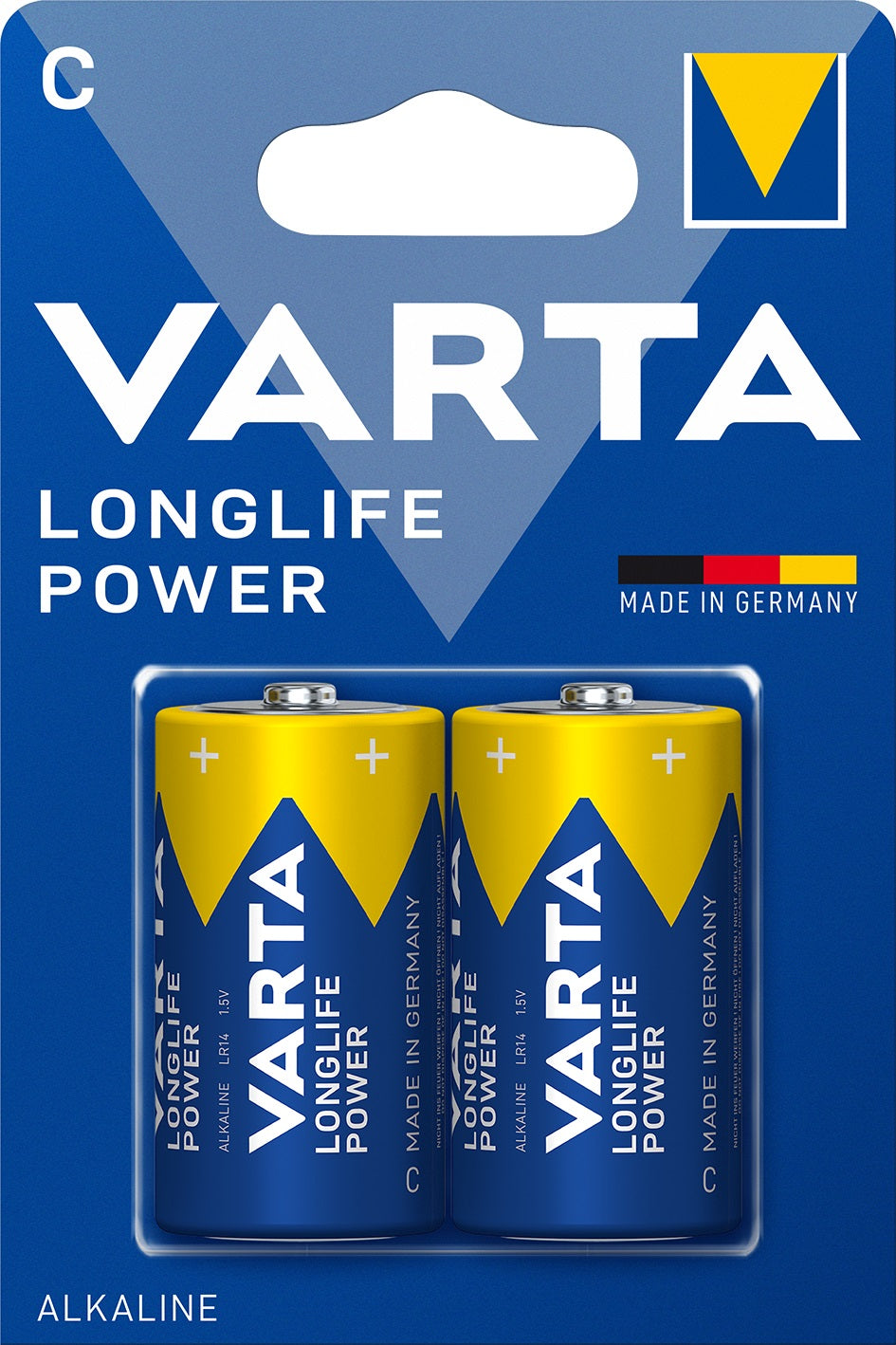Varta Longlife Power Alkaline Batterie 4920 / LR20 1,5V (2er-Blister)