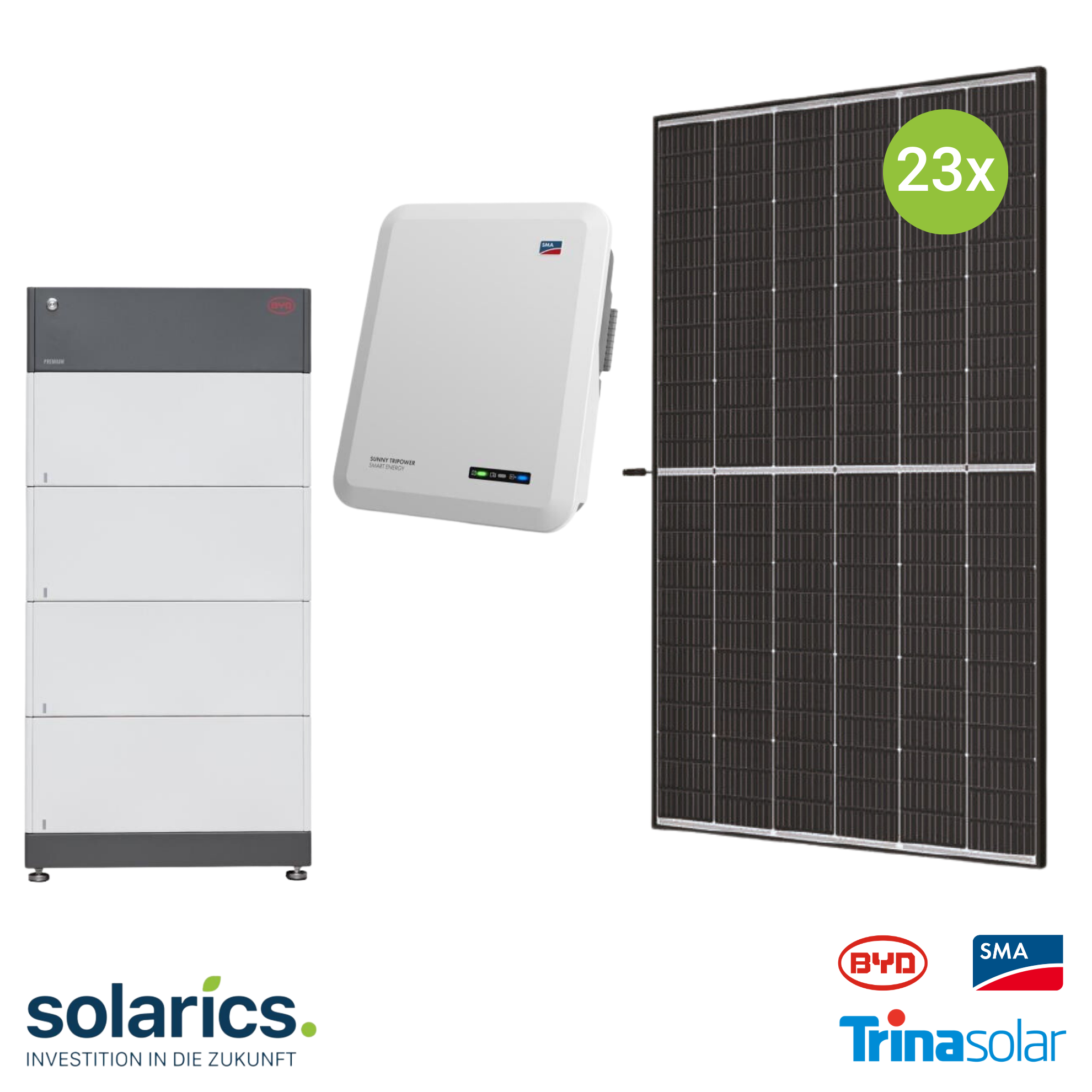 10kWp SMA Solar-Komplettpaket mit Speicher