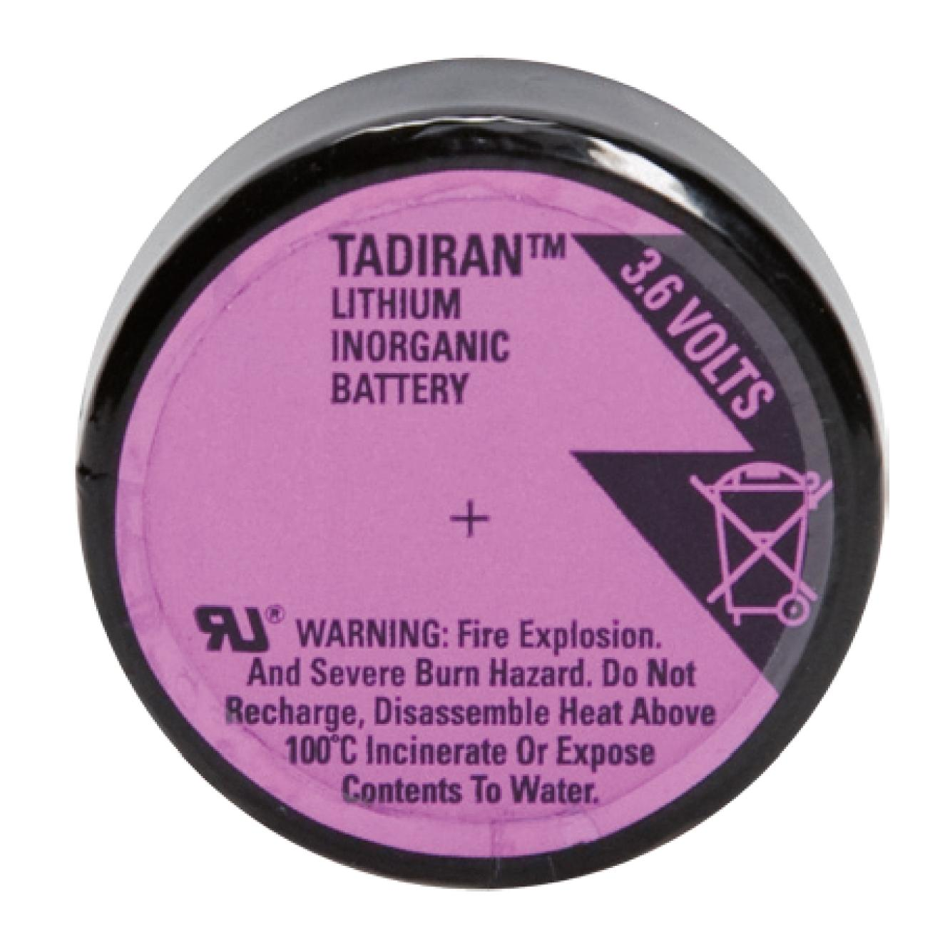 Tadiran SL-886P Lithium Batterie 1/6 D mit 3,6 V und 1,7 Ah, mit Pins