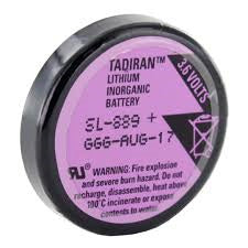 Tadiran SL-889P Hochleistungs-Lithium Batterie mit 3,0 V und 1,0 Ah, mit Pins