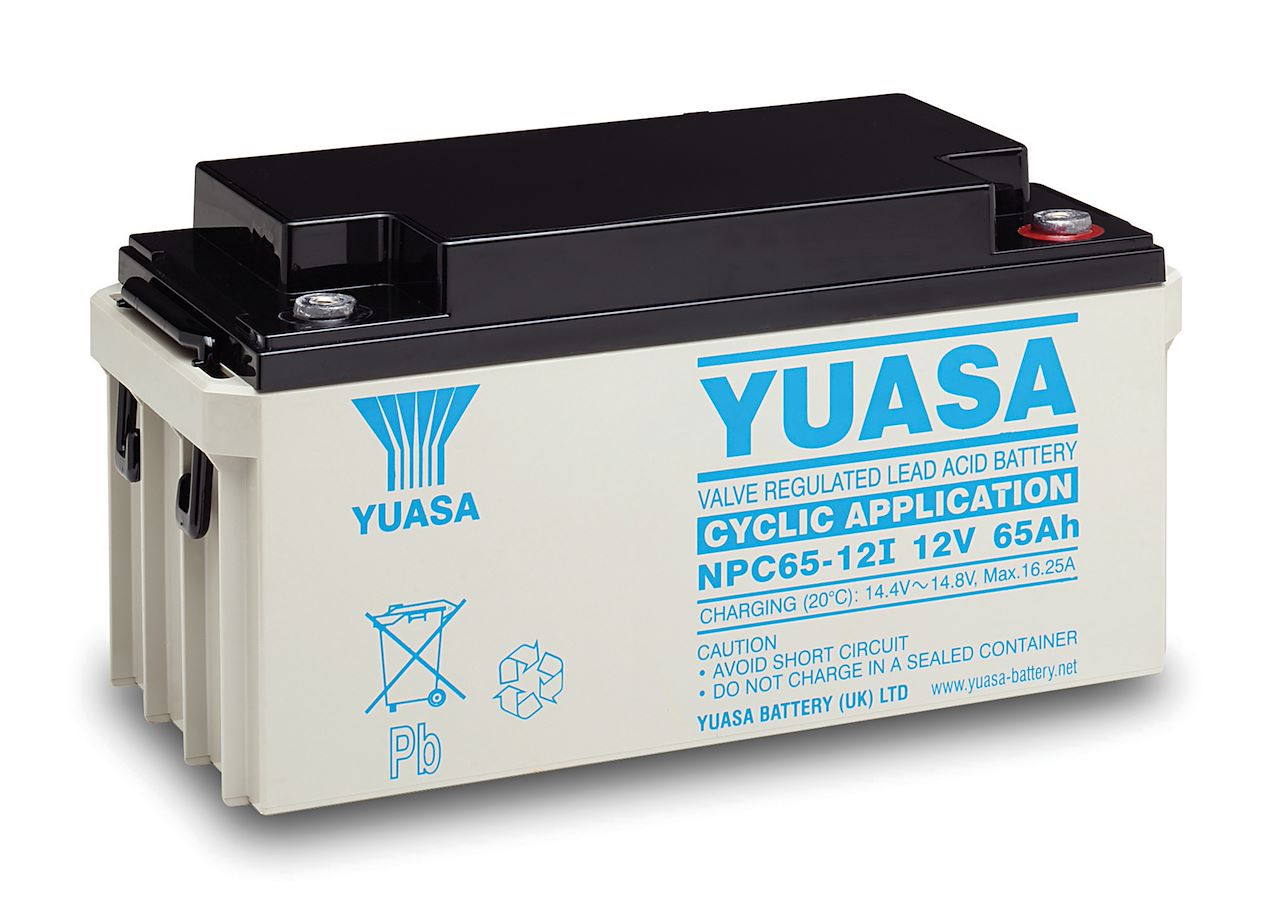 Yuasa Bleiakku mit 12V und 65Ah - NPC65-12I