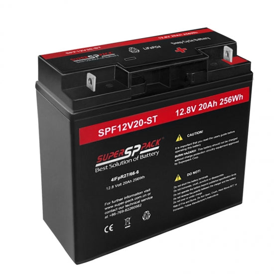 Guangdong Superpack Technology Co., Ltd. - Speicher - 12V20Ah LiFePO4 Battery SPF12V20-ST - Art. 19183