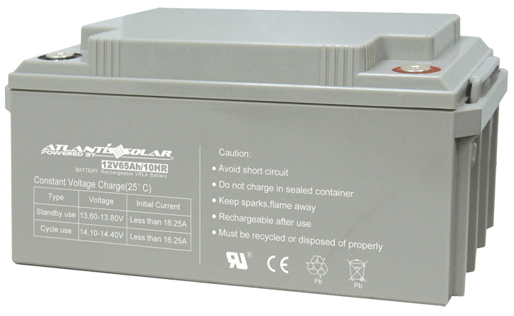 Atlantis Solar and Wind LLC - Speicher - 12V65Ah 12V65Ah - Art. 5110