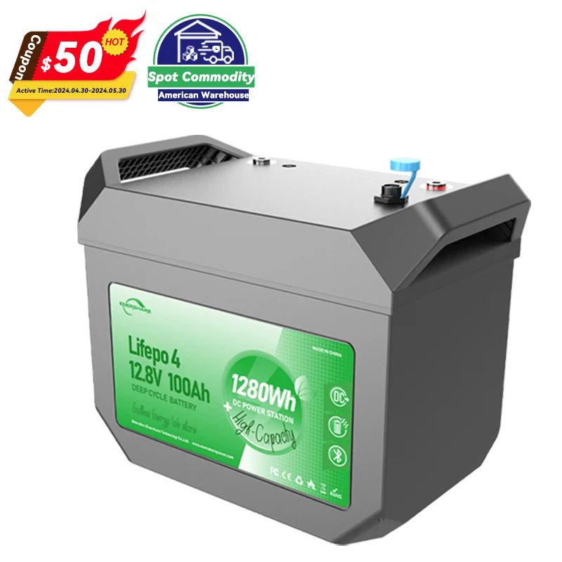 Enershare Tech Company Ltd - Speicher - 12V 100Ah Lithium-ion Battery ES12100 - Art. 33640