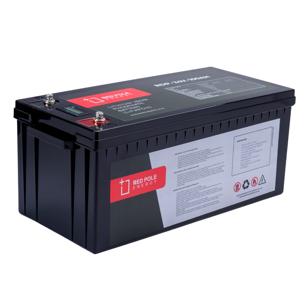 Red Pole Energy - Speicher - 12V 210Ah 2688Wh Lithium Battery â€“ LCD Display ... RP-12V-210AH - Art. 38533