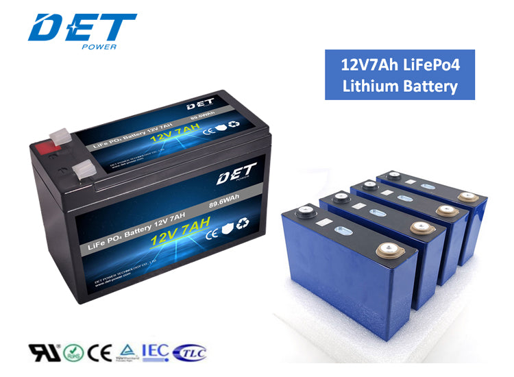 Det Power Technology Co., Ltd - Speicher - 12V 7Ah LiFePo4 DLPE12-7 - Art. 20149