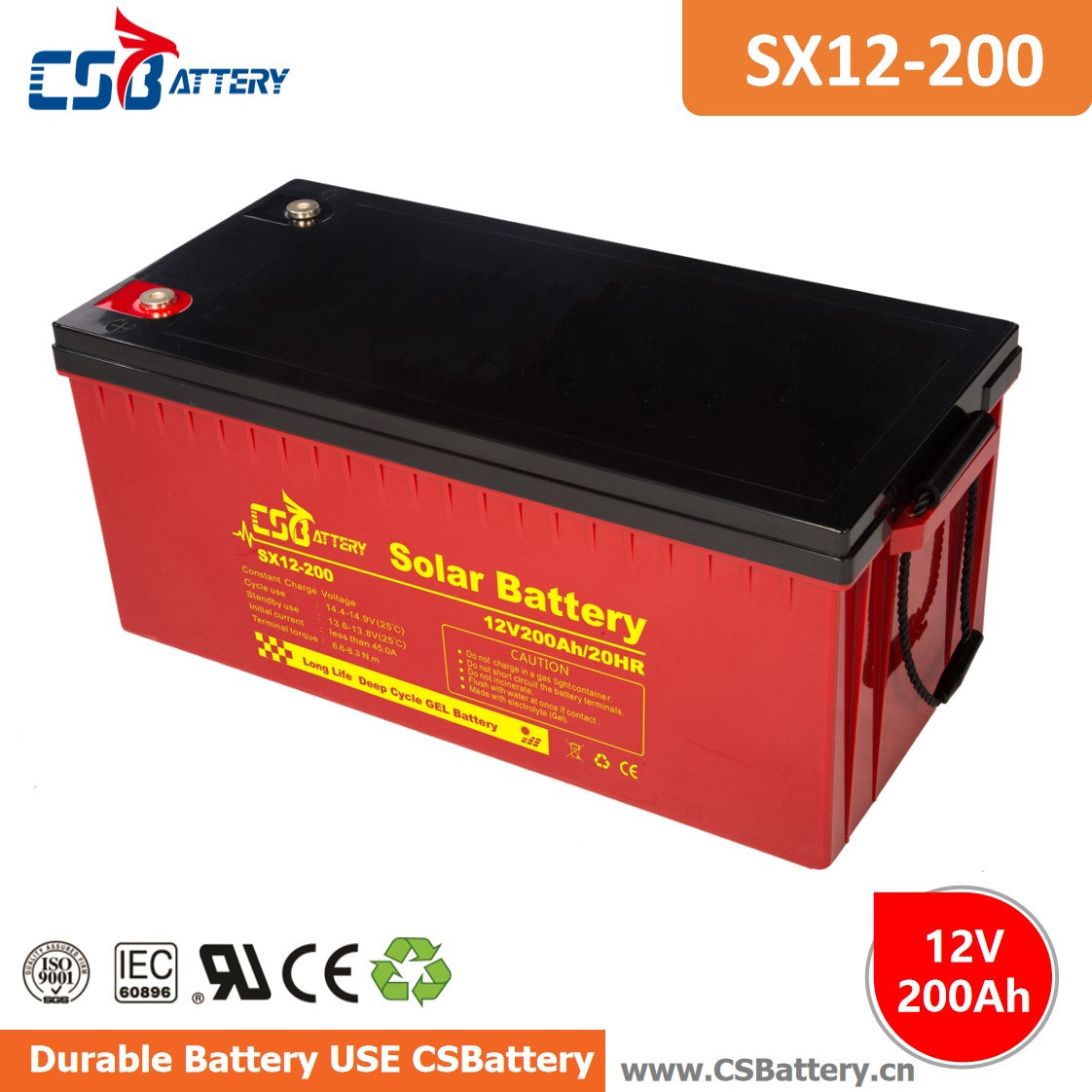 CSBattery Energy Co., Ltd - Speicher - 12V Solar Battery SX12-100 - Art. 18821