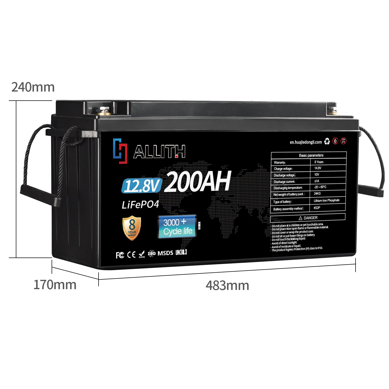 Dongguan Huajiedongli Technology Co., Ltd. - Speicher - 12.8V200AH 12,8V200AH - Art. 25242