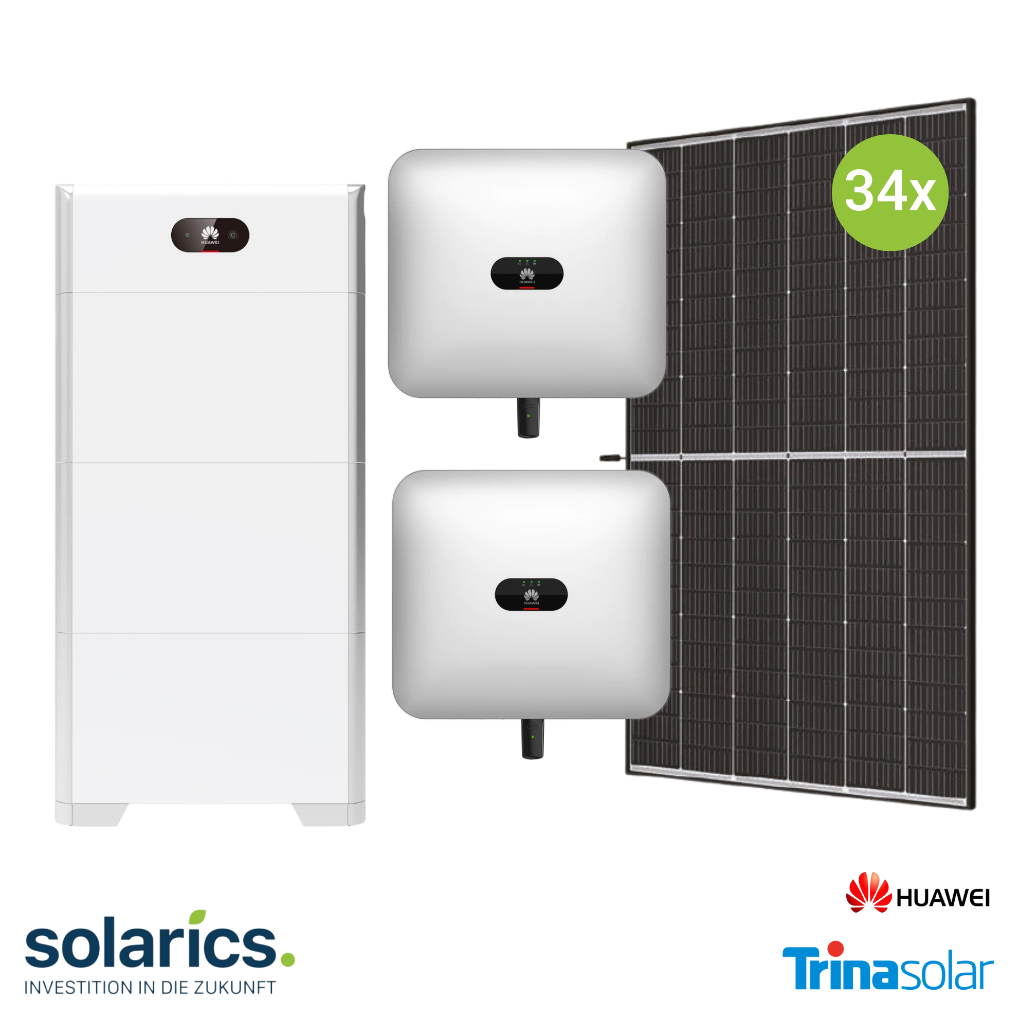 15kWp HUAWEI Solar-Komplettpaket mit Speicher