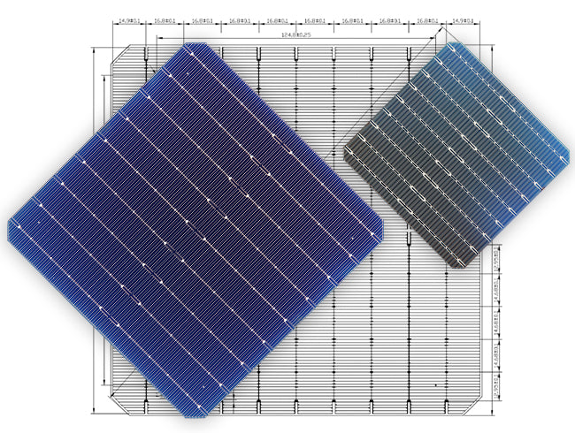 Sunlike Solar Co., Ltd. - Zellen - 166*166 Mono M166B9B 22,7 - Art. 23451