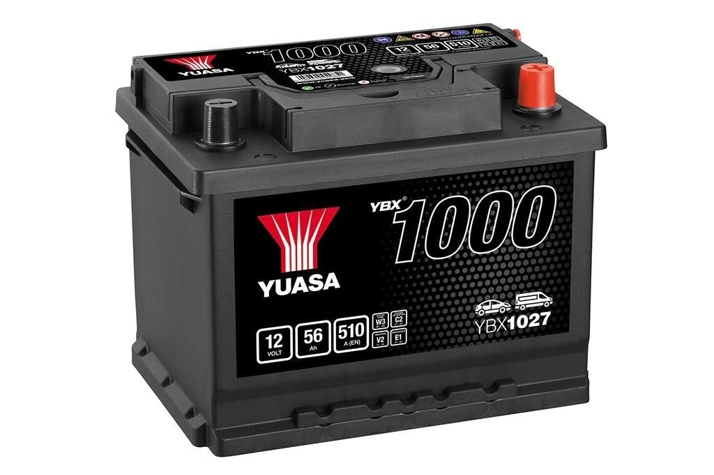 Yuasa Autobatterie YBX1027 12V 56Ah 510A (YBX1000 Serie)