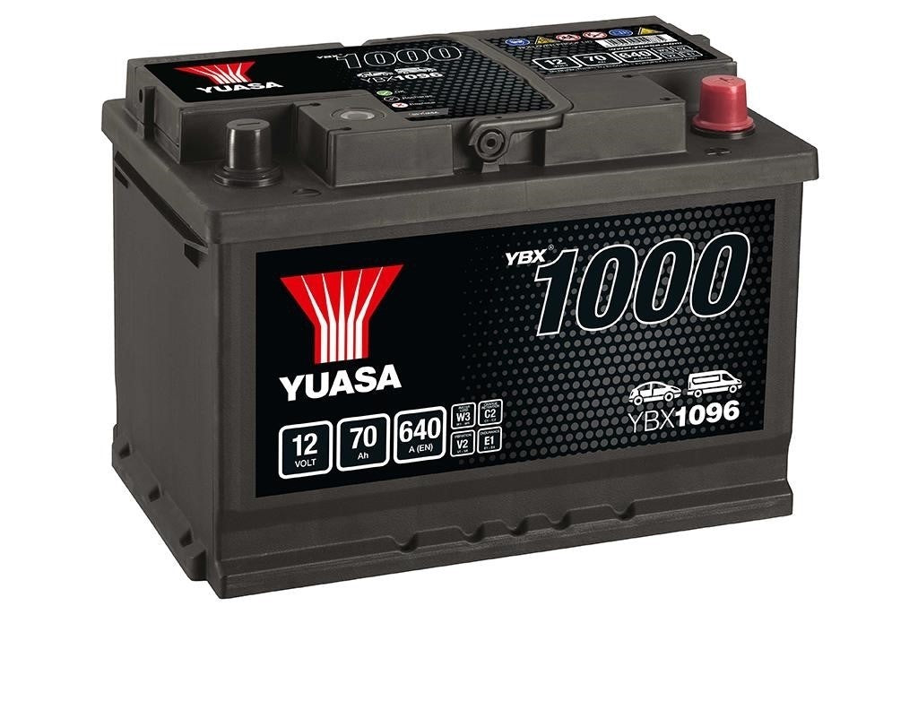 Yuasa Autobatterie YBX1096 12V 70Ah 640A (YBX1000 Serie)