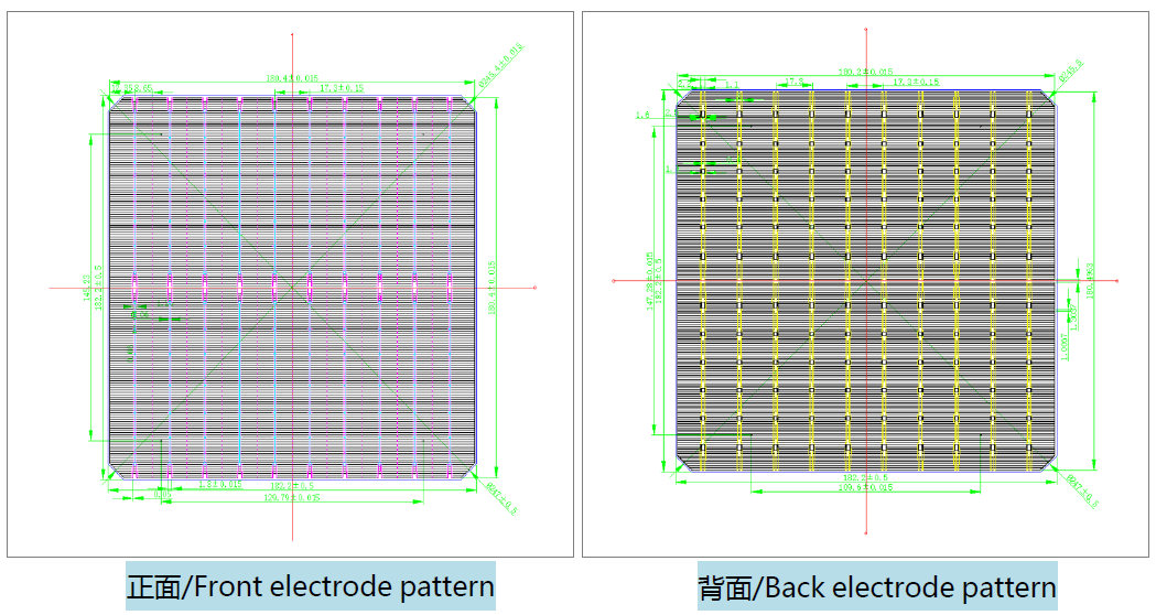 Just Solar Group Limited - Zellen - 182.2-10BB Bifacial Solar Cell 7,53 - Art. 28284