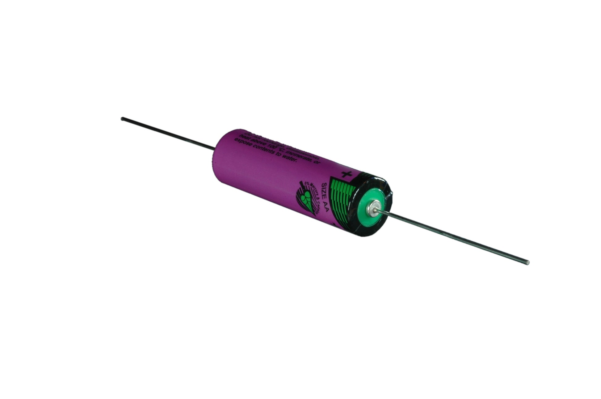 Tadiran SL-860P Lithium Batterie AA mit 3,6 V und 2,4 Ah, mit axialen Pins