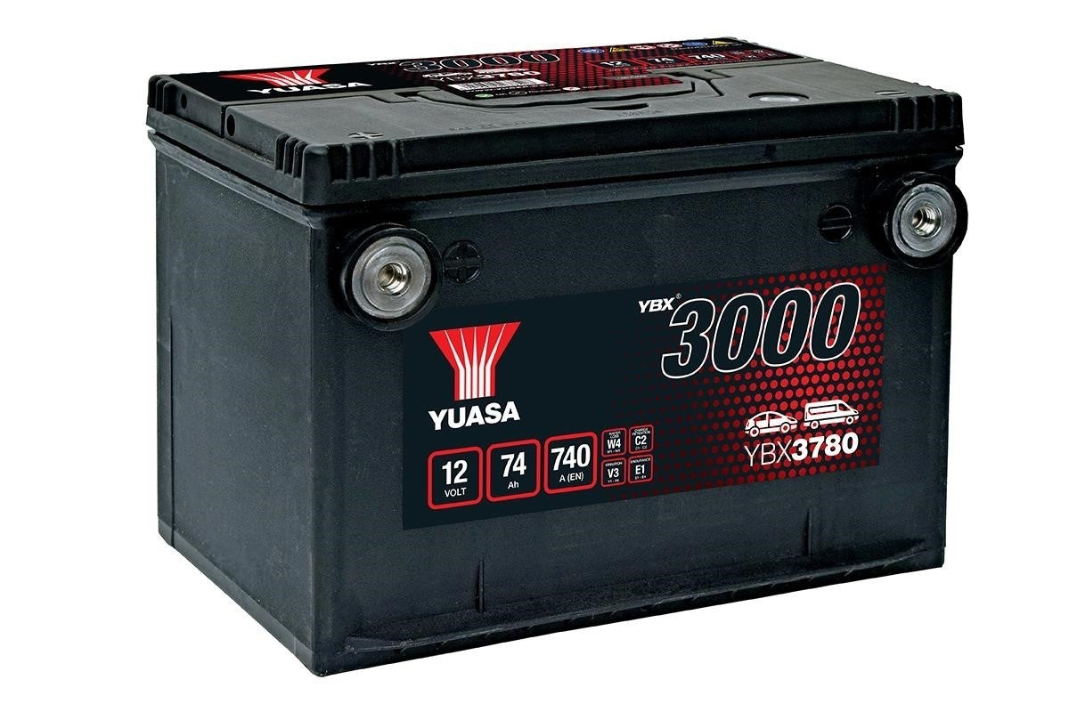Yuasa Autobatterie YBX3780 12V 74Ah 740A (YBX3000 Serie - US Spec)