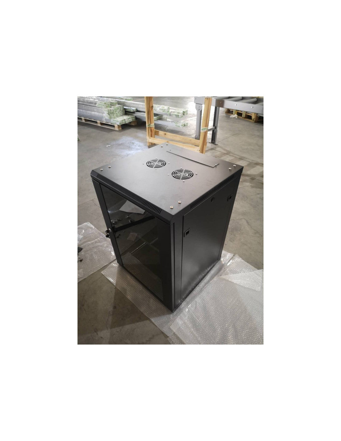 19'' U12-Rack für Batterien - 2 Lüfter